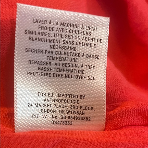 Anthropologie, Maeve —Sleeveless Tomato Red Sailboat Print Dress -Size 2 - Picture 11 of 11